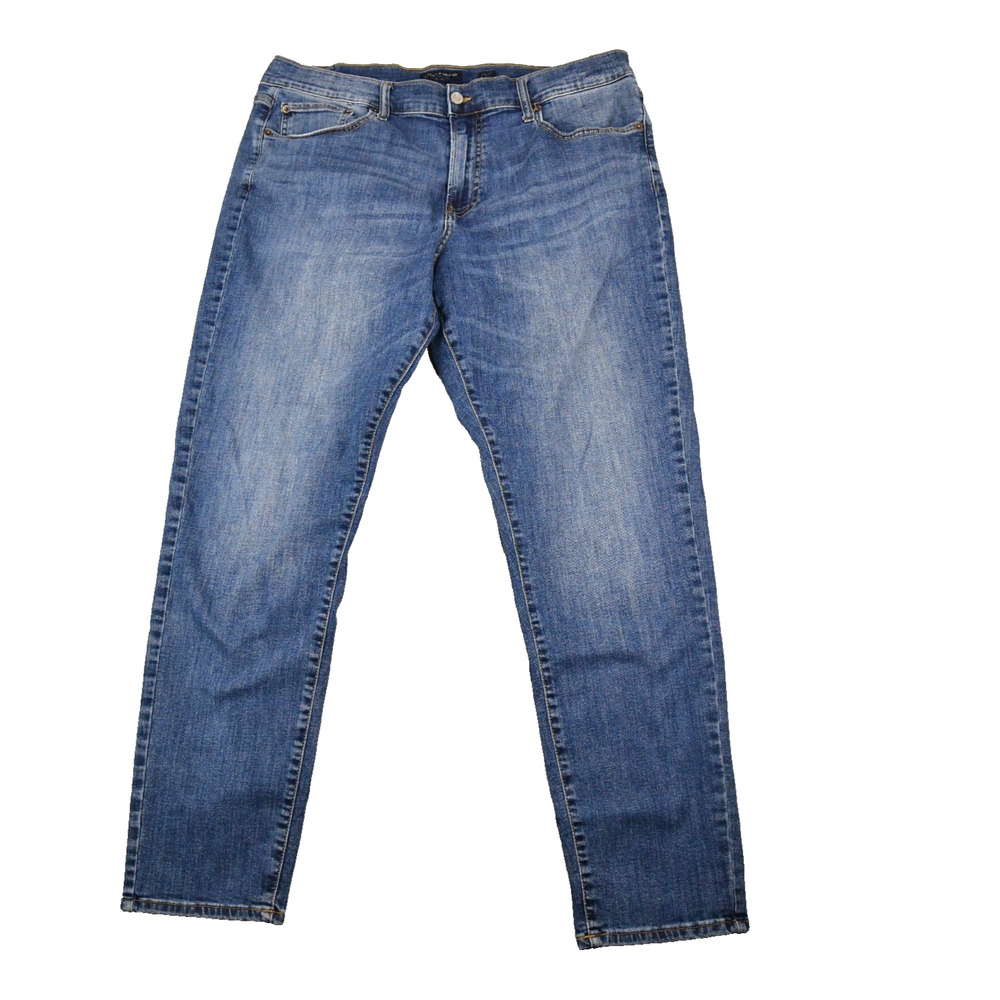 Lucky Brand Jeans Mens 38X32 (37x30 Meas) 412 Athletic Slim Blue Denim Stretch
